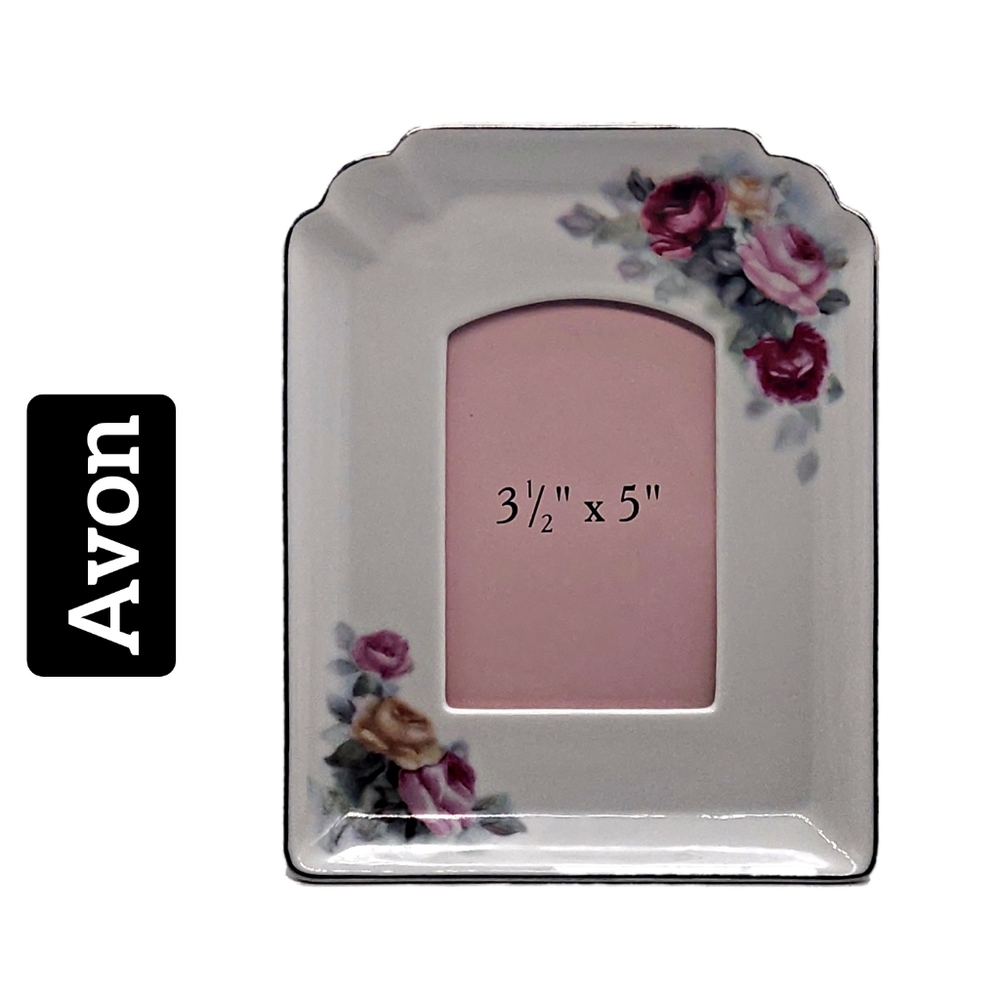 Avon ~Rose Design Photo Frame.